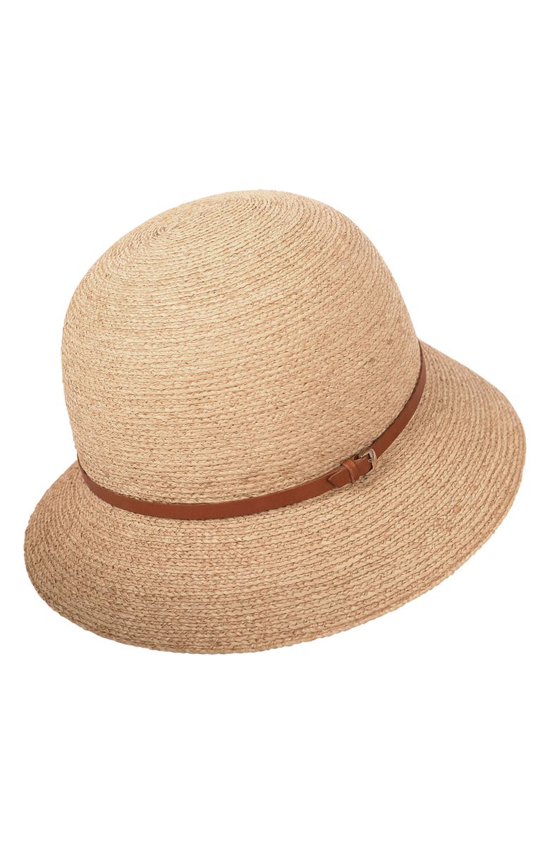 Helen Kaminski Raffia Cloche, Alternate, color, Natural/ Tan