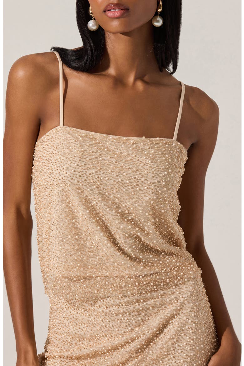 Messina Imitation Pearl Camisole, Main, color, CHAMPAGNE