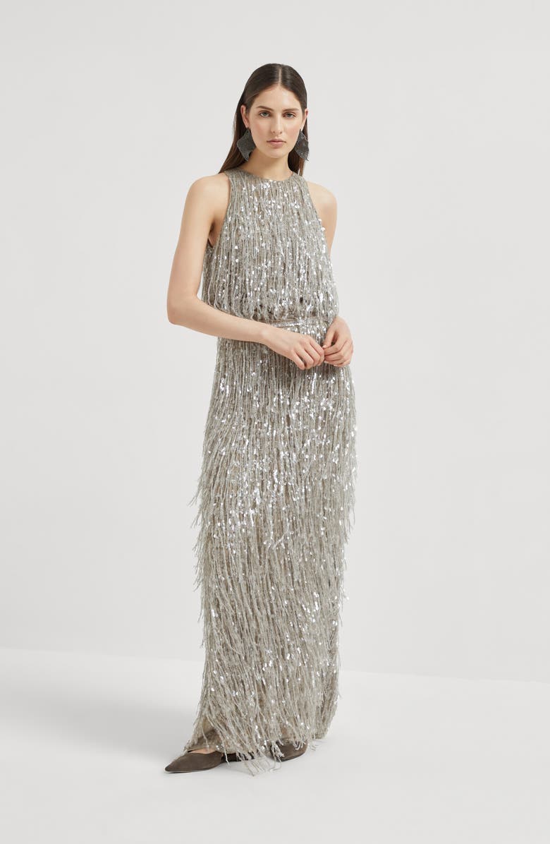 Brunello Cucinelli Column Couture skirt, Alternate, color, 