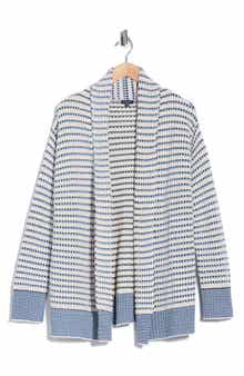 Splendid Stripe Open Front Cardigan