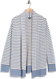 Splendid Stripe Open Front Cardigan