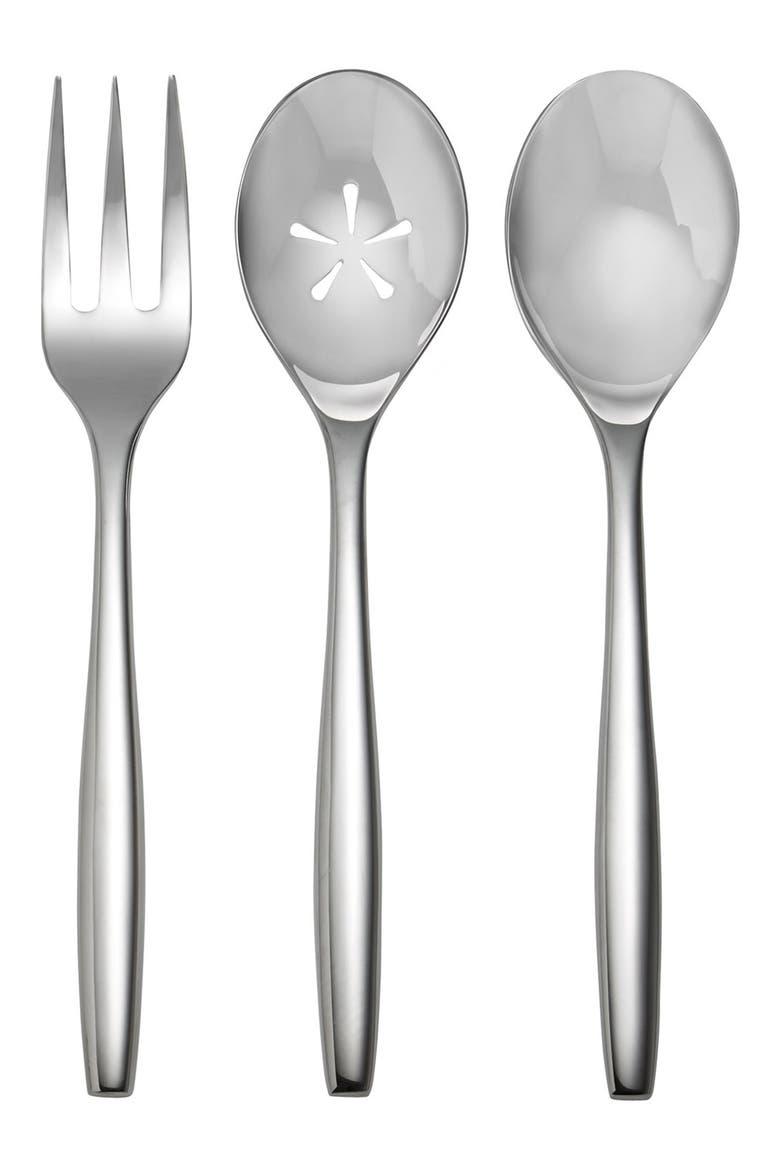 'Aidan' 3-Piece Hostess Set, Main, color, SILVER