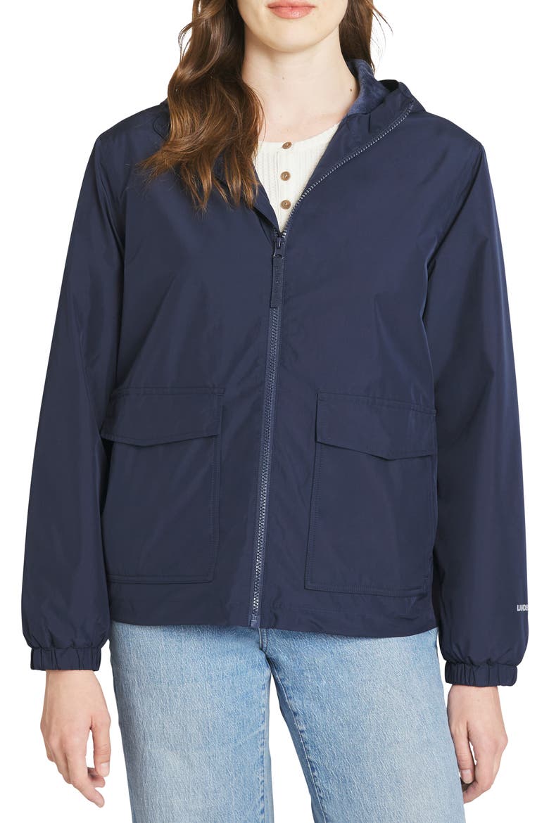 Short Rain Jacket, Main, color, NAVY
