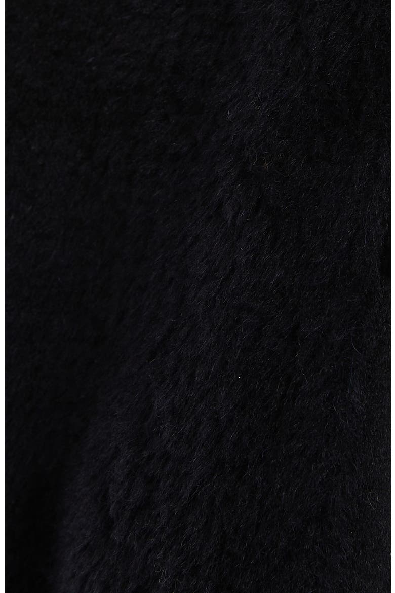 Broise Alpaca Blend Zip-Up Cape, Alternate, color, BLACK