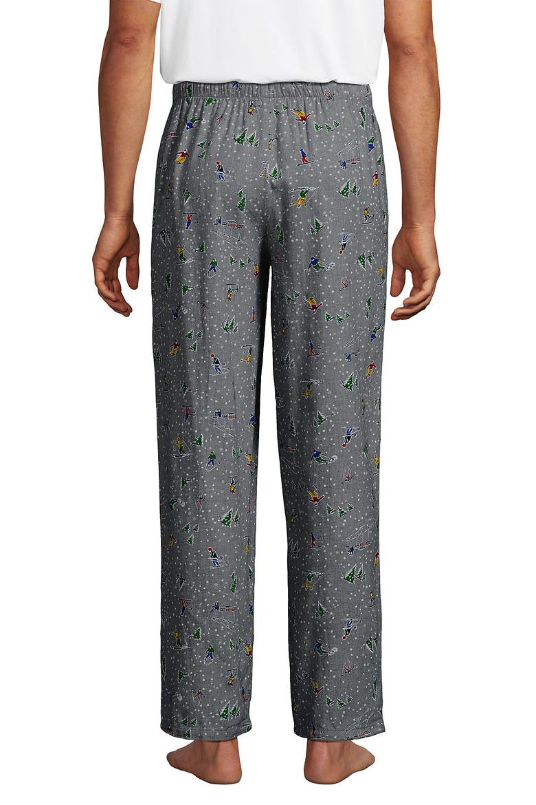 Flannel Pajama Pants, Alternate, color, Gray Heather Skiers