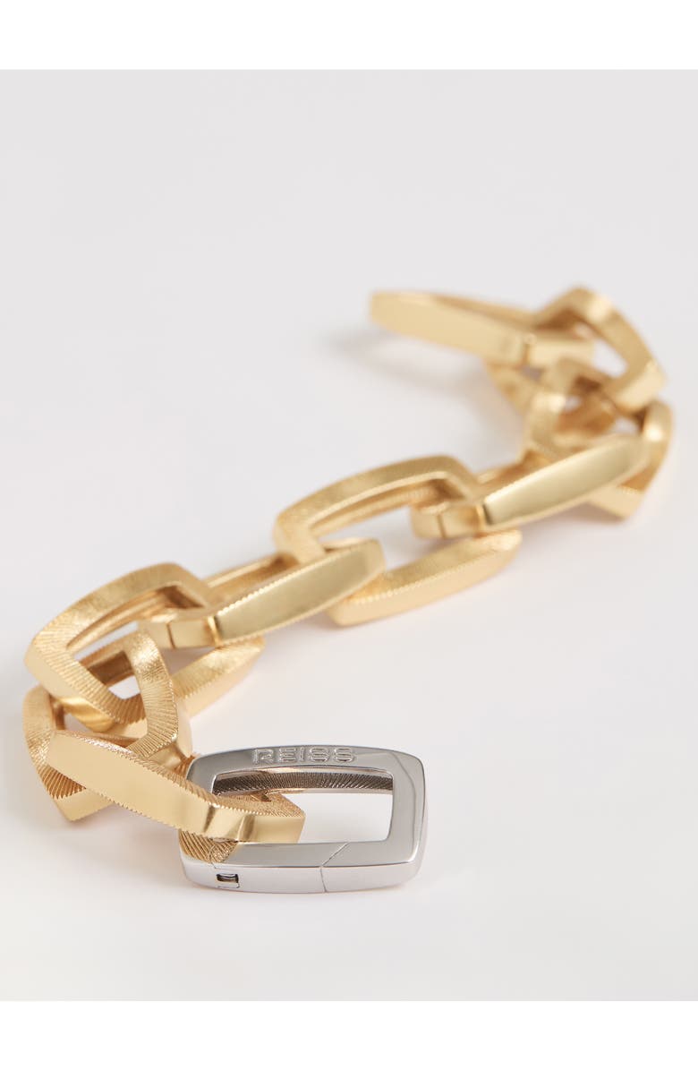 Reiss Gia Graphic Bracelet, Alternate, color, Gold / Silver Tone