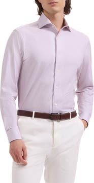 Bugatchi Devon OoohCotton® Optical Grid Print Button-Up Shirt