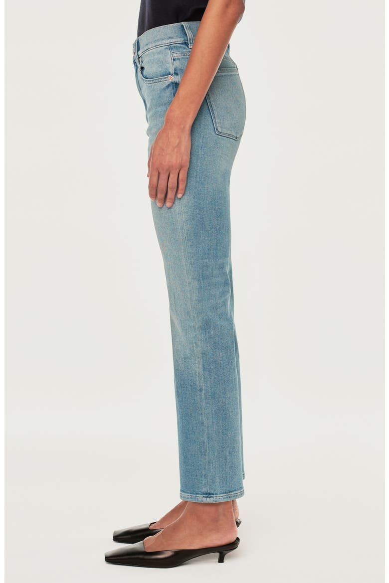 Patti High Waist Ankle Straight Leg Jeans, Alternate, color, RIDGE DL AIRBRUSHED