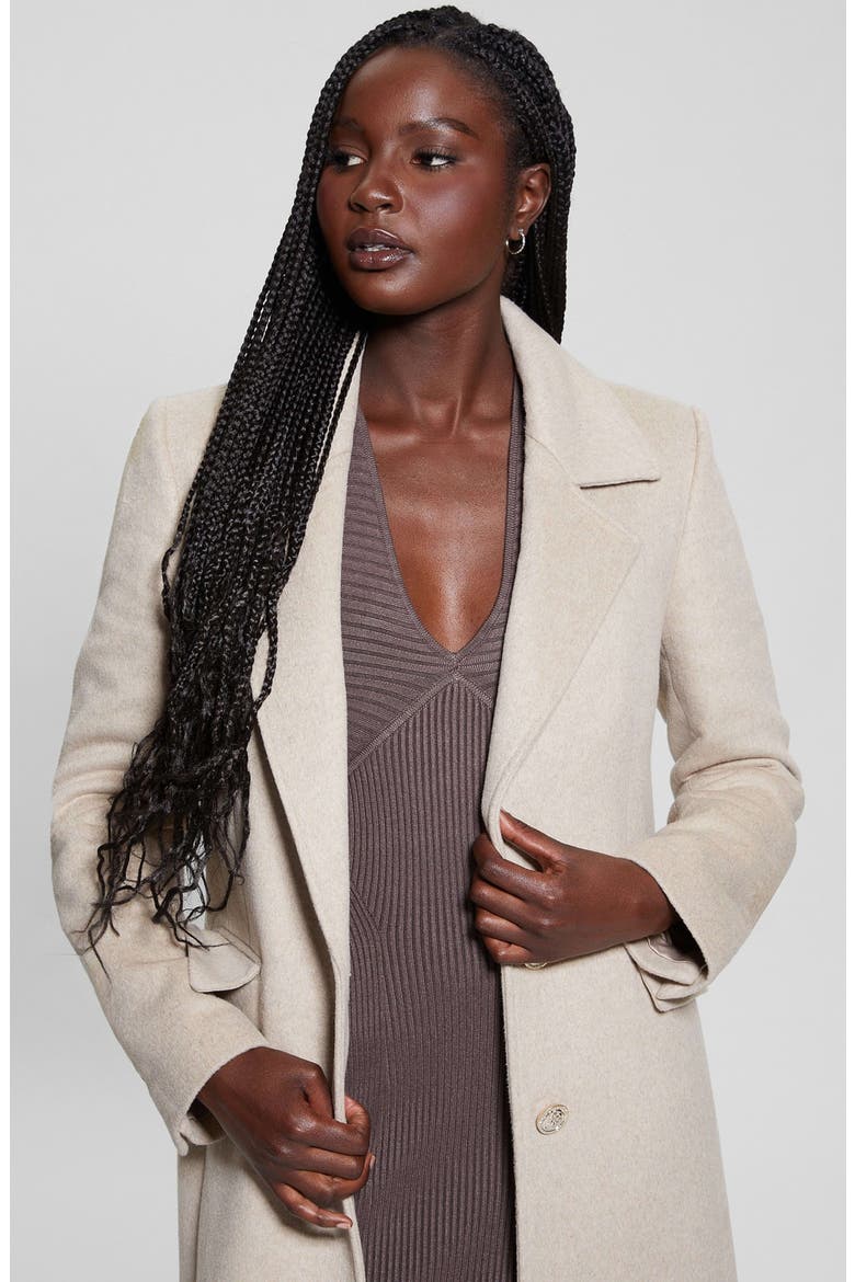 Nancy Coat with Removable Faux Fur Collar, Alternate, color, CEMENTO MULTI