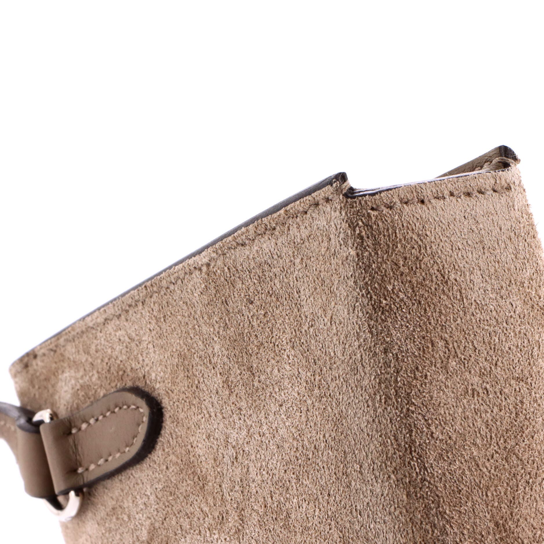 Pre-Owned Hermes Hermesnap Wallet Bag Grizzly and Swift, Alternate, color, Etoupe