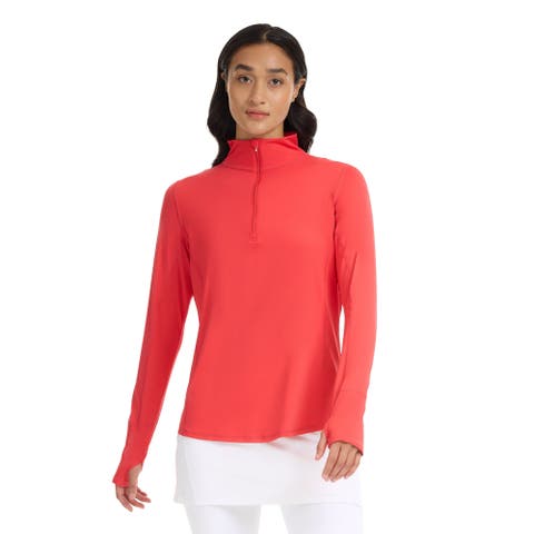 Women's Mock Zip Top Relaxed