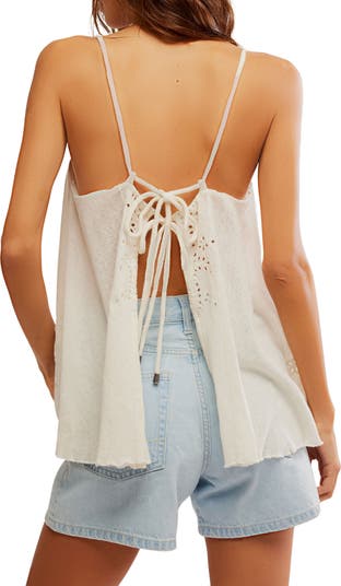 Last Dance Eyelet Knit Tank
