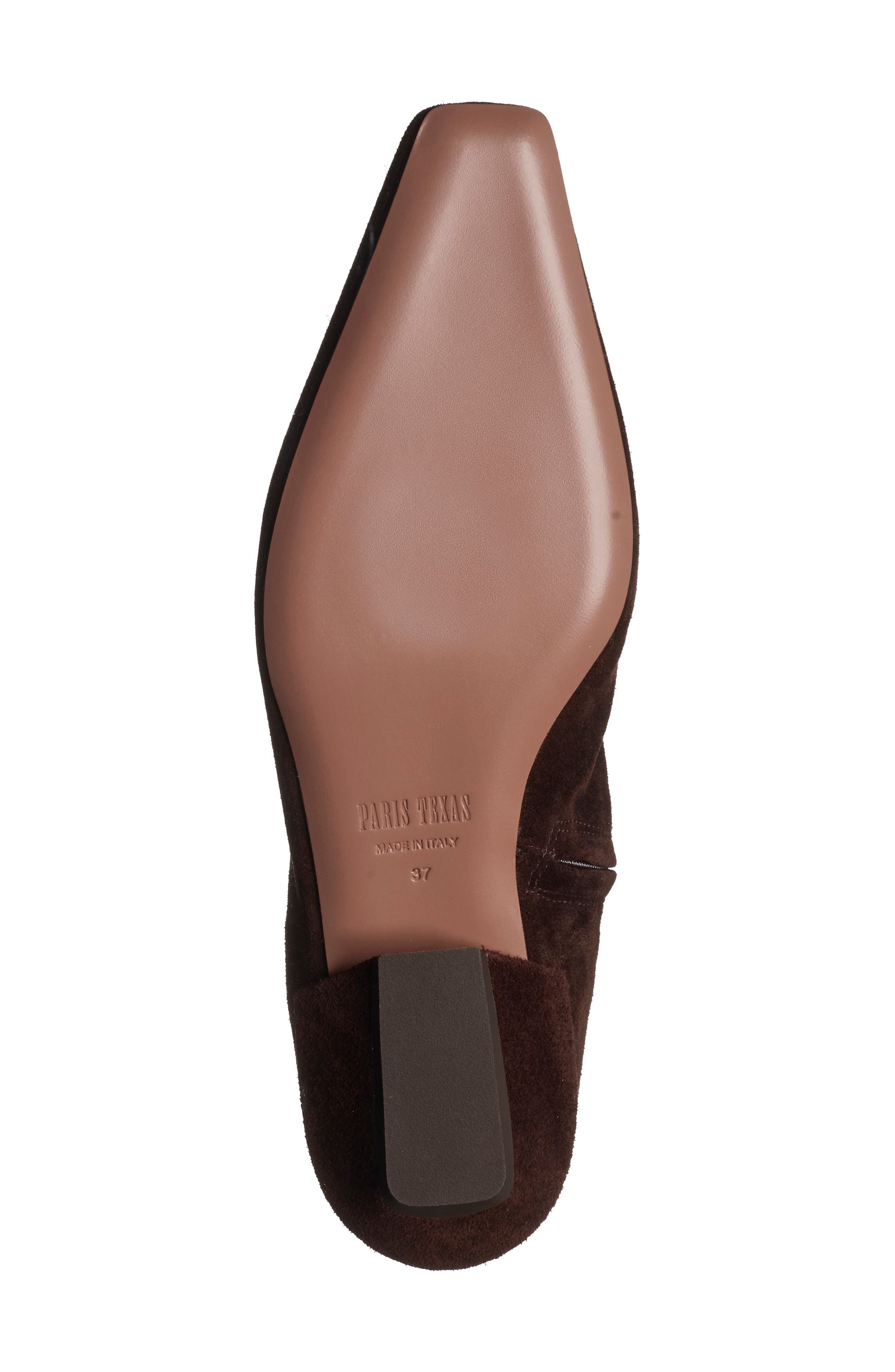 Bettina Leather Ankle Boot, Alternate, color, CIOCCOLATO