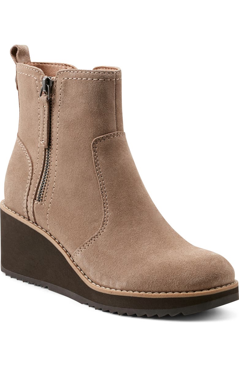 Earth<sup>®</sup> Cinto Platform Wedge Bootie, Main, color, Beige Suede