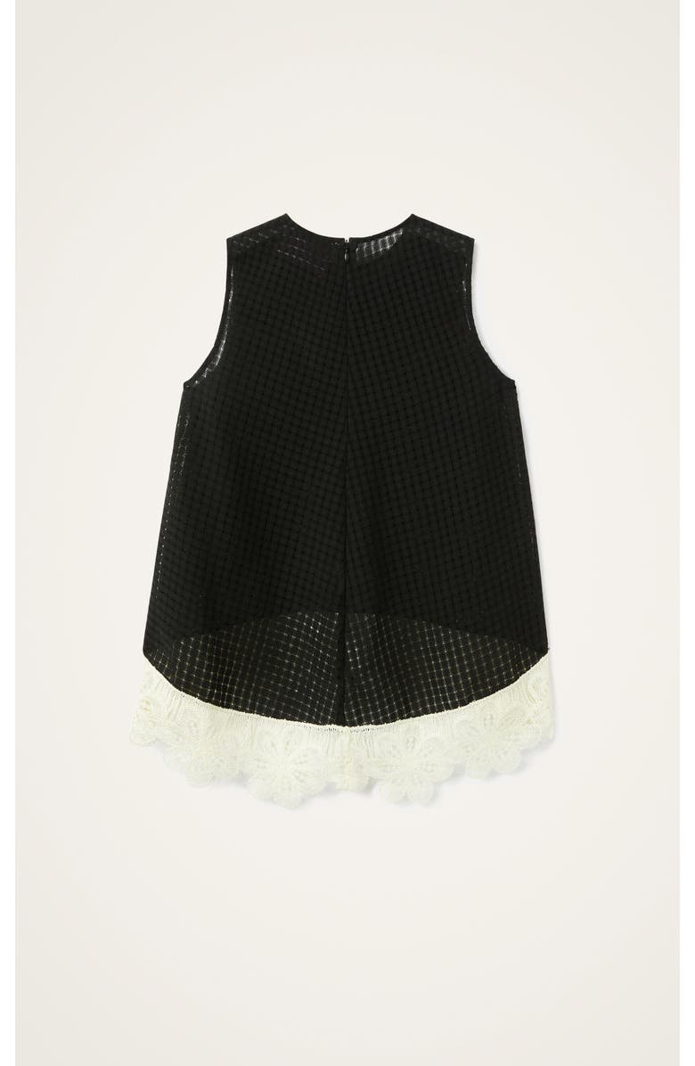 La DoubleJ La Scala Top With Lace, Alternate, color, Solid Black