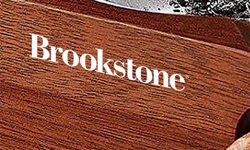 Brookstone Cigar Ashtray & Whiskey Tray Gift Set In Brown