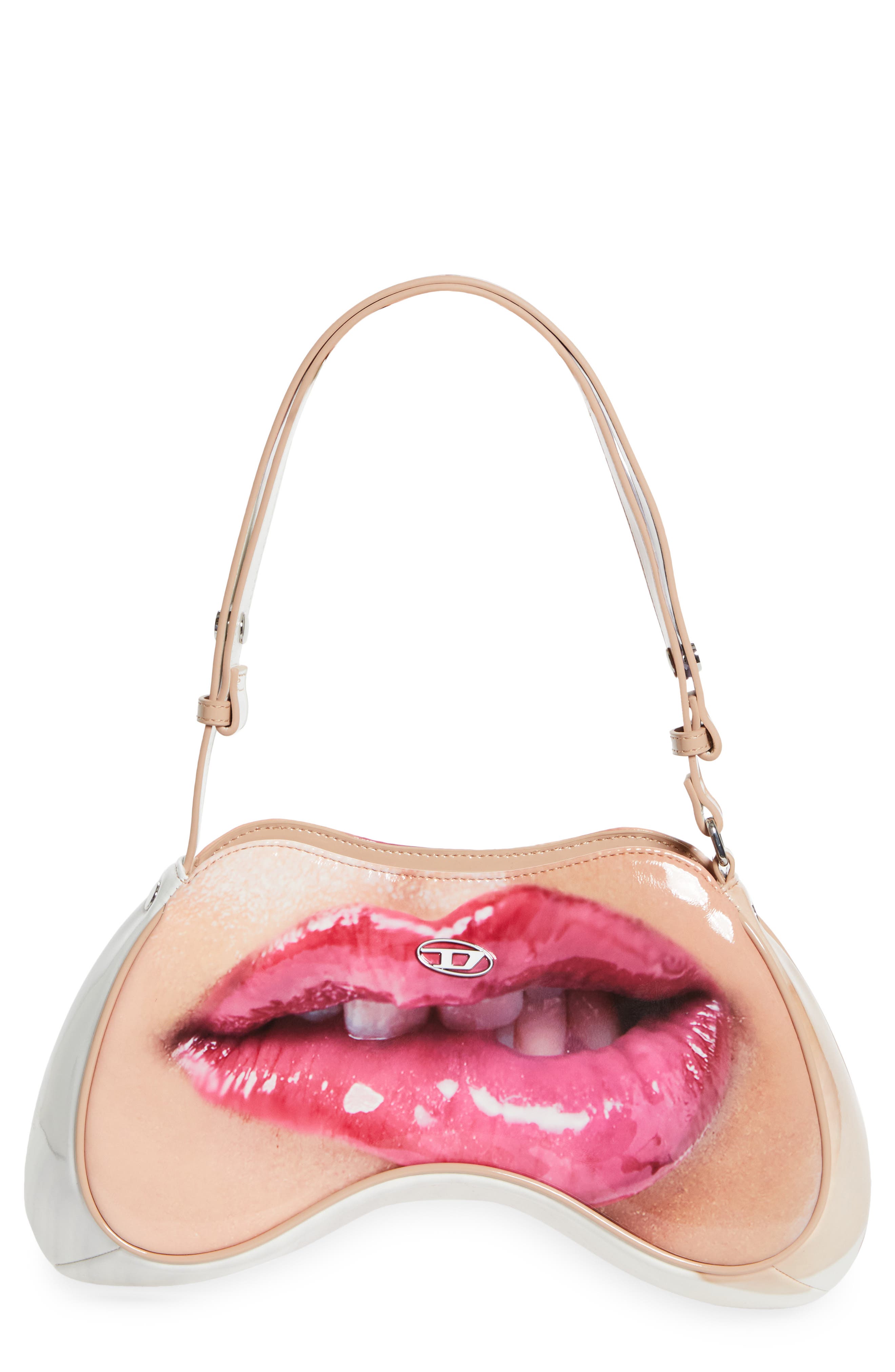 DIESEL<sup>®</sup> Play Lips Shoulder Bag, Main, color, 
