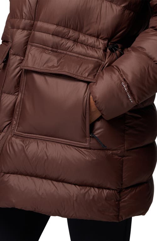 Columbia Harmony Falls Water Repellent 650 Fill Power Jacket In Brown
