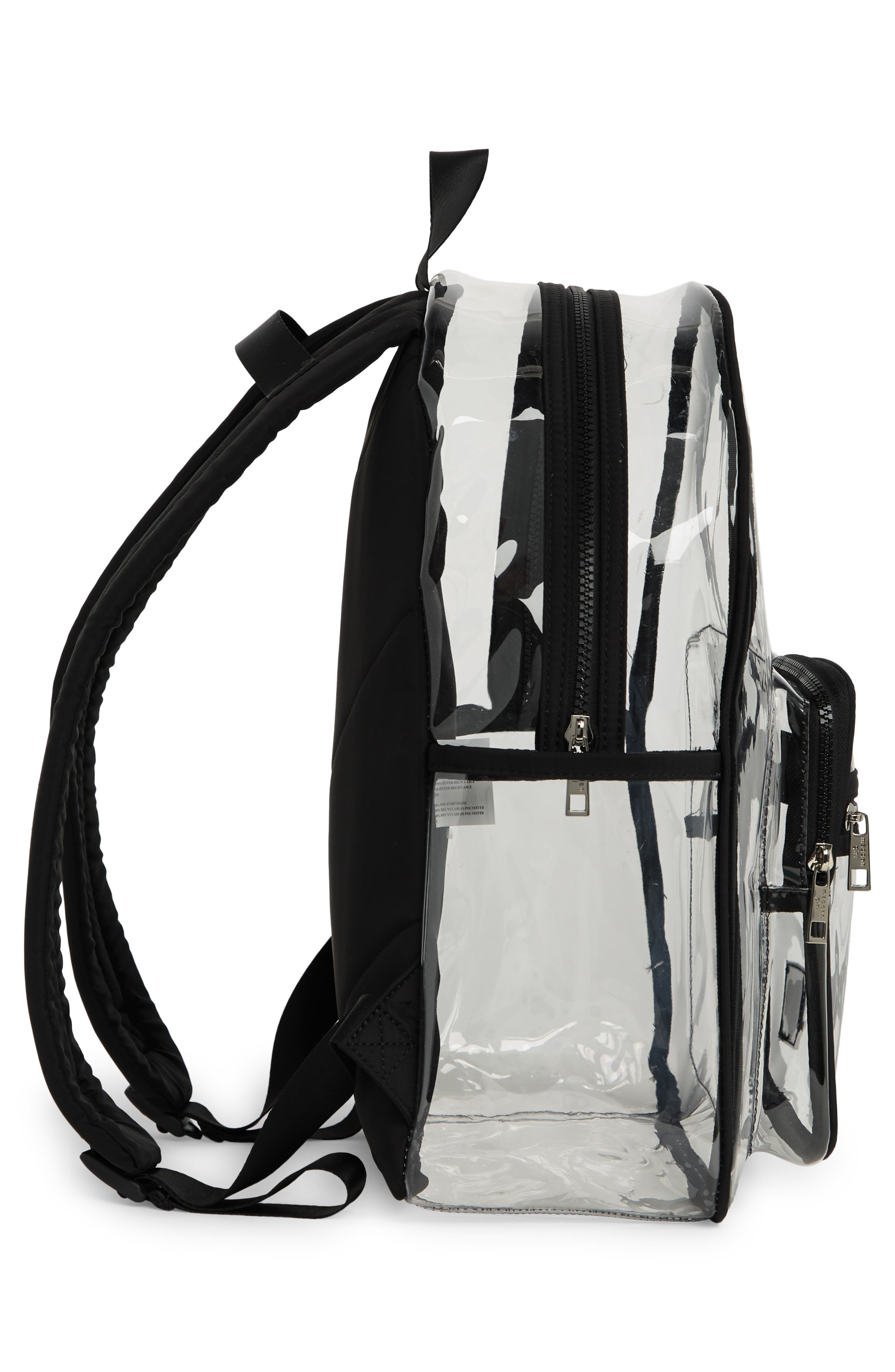 Madden Girl Clear Vinyl Backpack, Alternate, color, 
