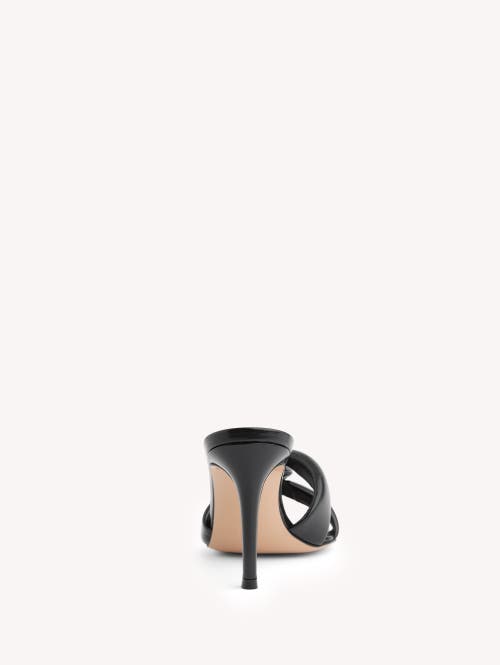 Gianvito Rossi Square-headed High-heeled Sandals In Black