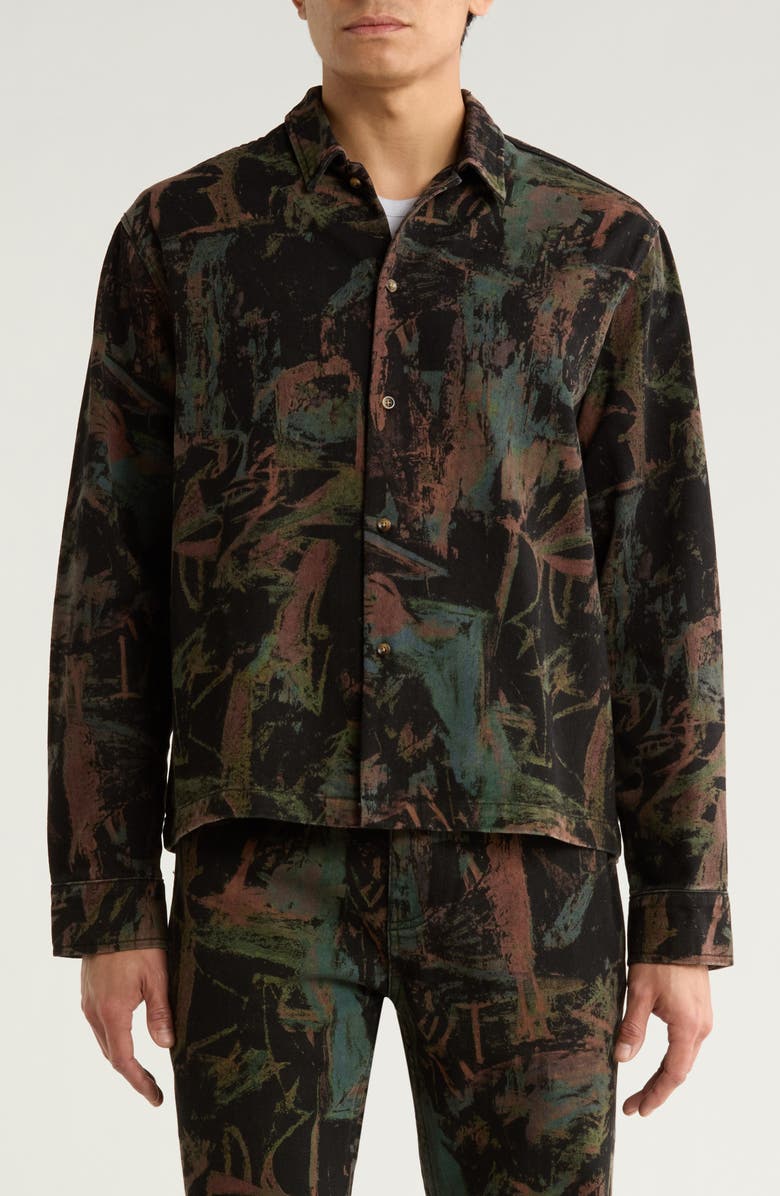 RIZORT Artist Jean Jacket, Alternate, color, Black