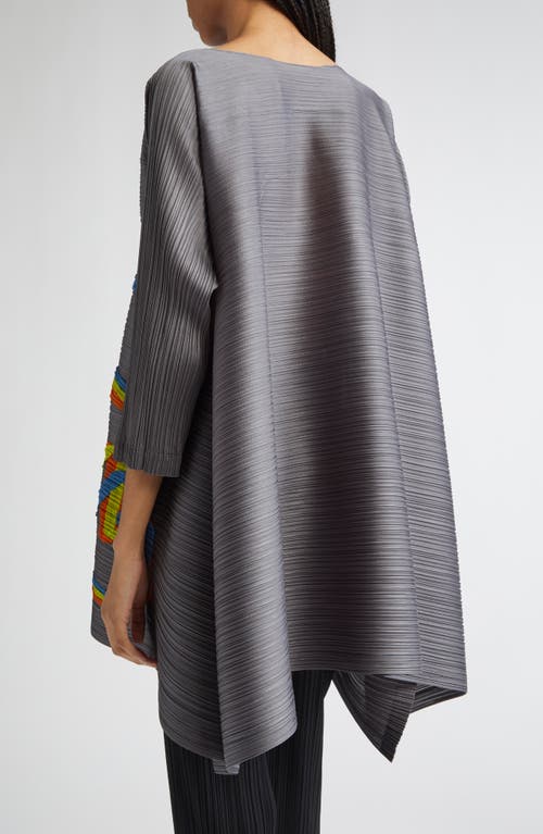 Issey Miyake Pleats Please Mix Pleated Tunic In Multi