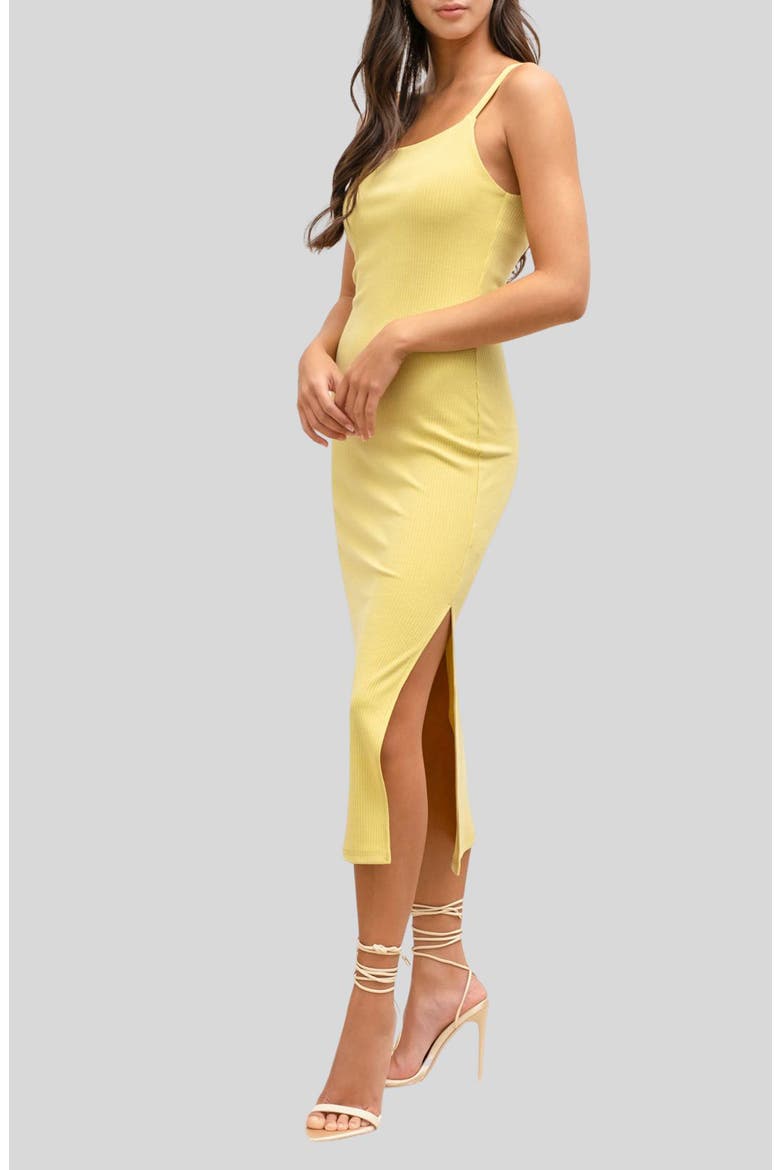 Ribbed Body-Con Dress, Alternate, color, KIWI