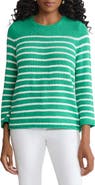 Jones New York Stripe Crewneck Sweater