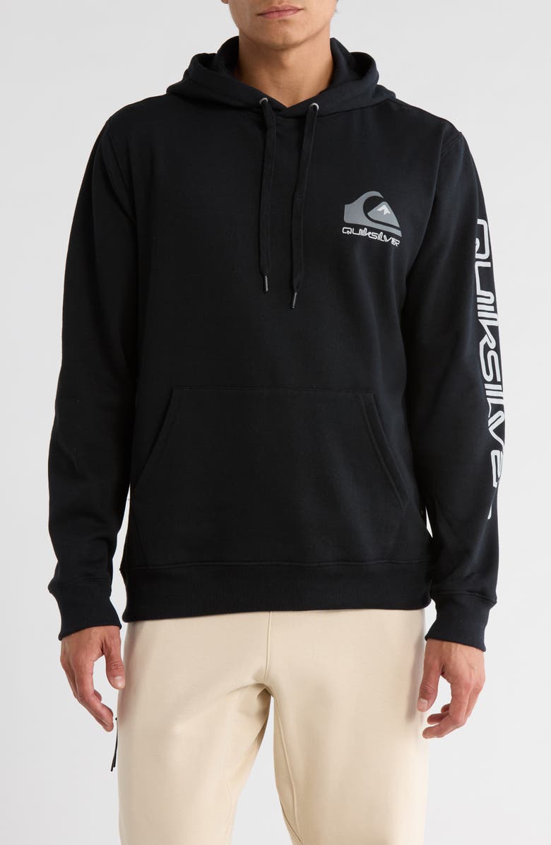 Quiksilver Omni Logo Graphic Hoodie, Main, color, 