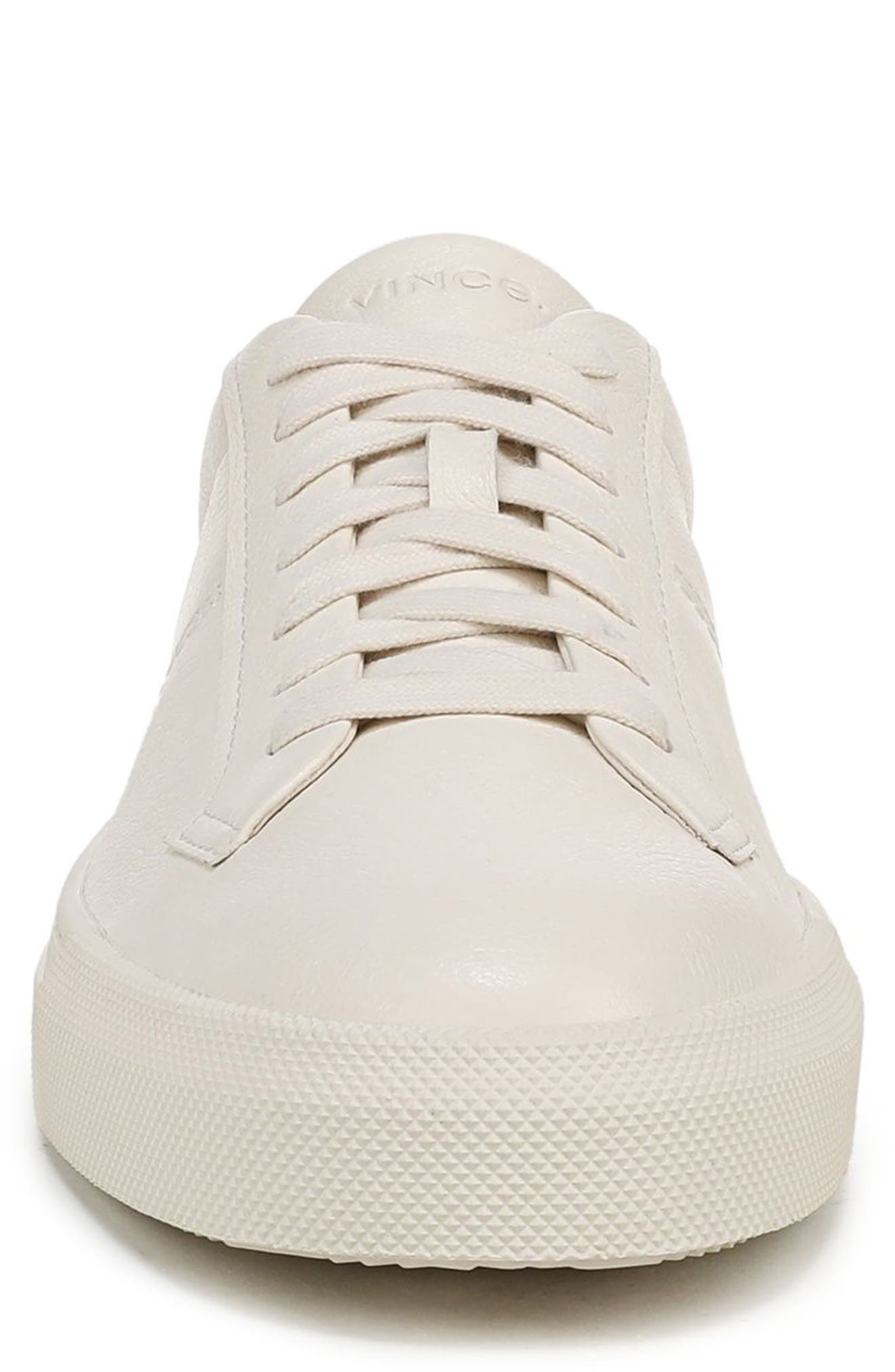 Lomas Leather Sneaker, Alternate, color, PEBBLE WHITE