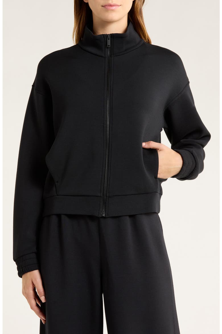 Brushed AirEssentials® Jacket, Alternate, color, VERY BLACK