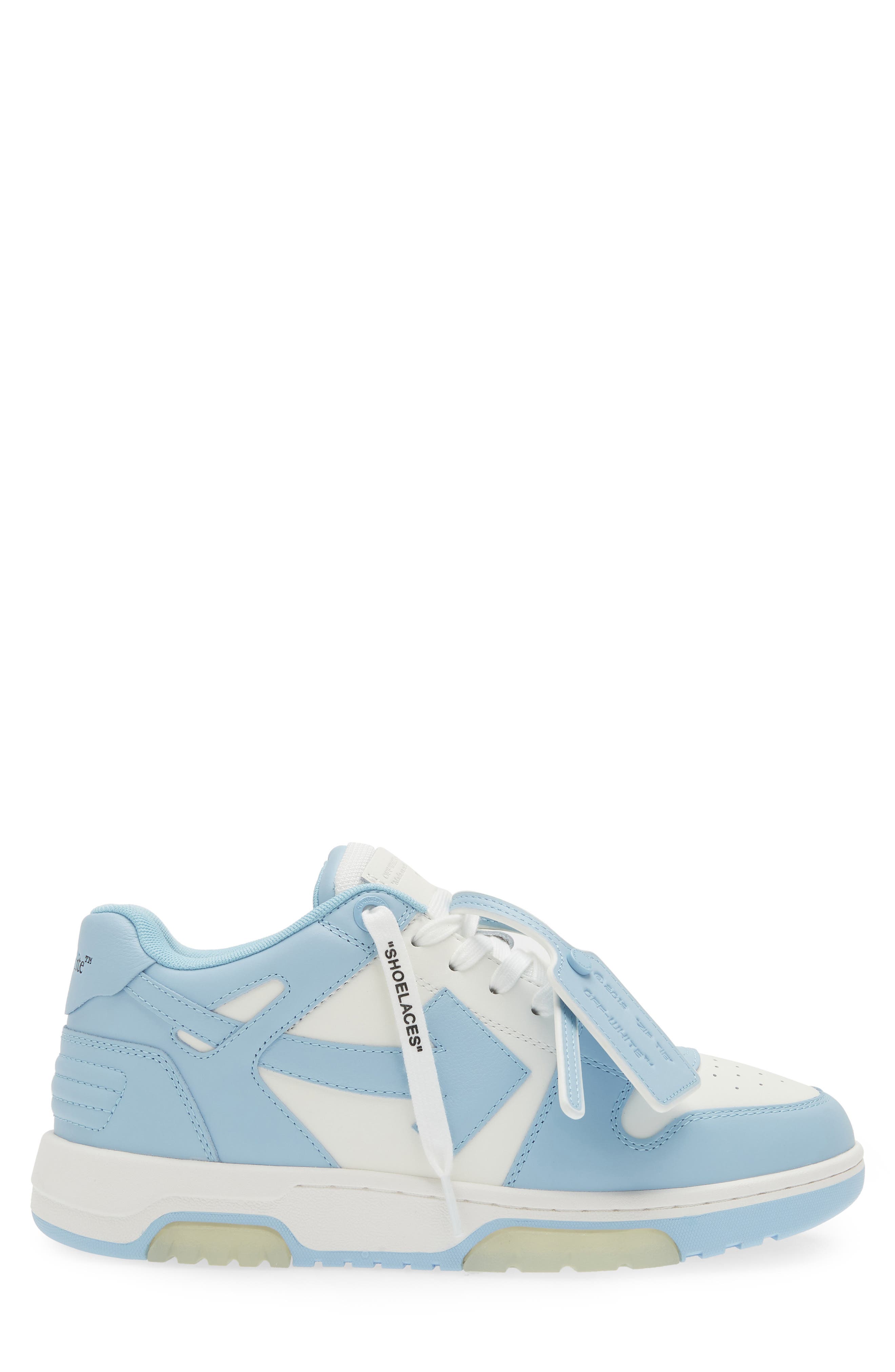 Off-White Out of Office Low Top Sneaker, Alternate, color, White/ Light Blue