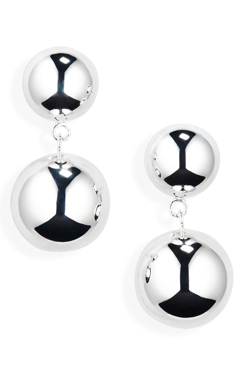 Lié Studio The Caroline Drop Earrings, Main, color, Silver