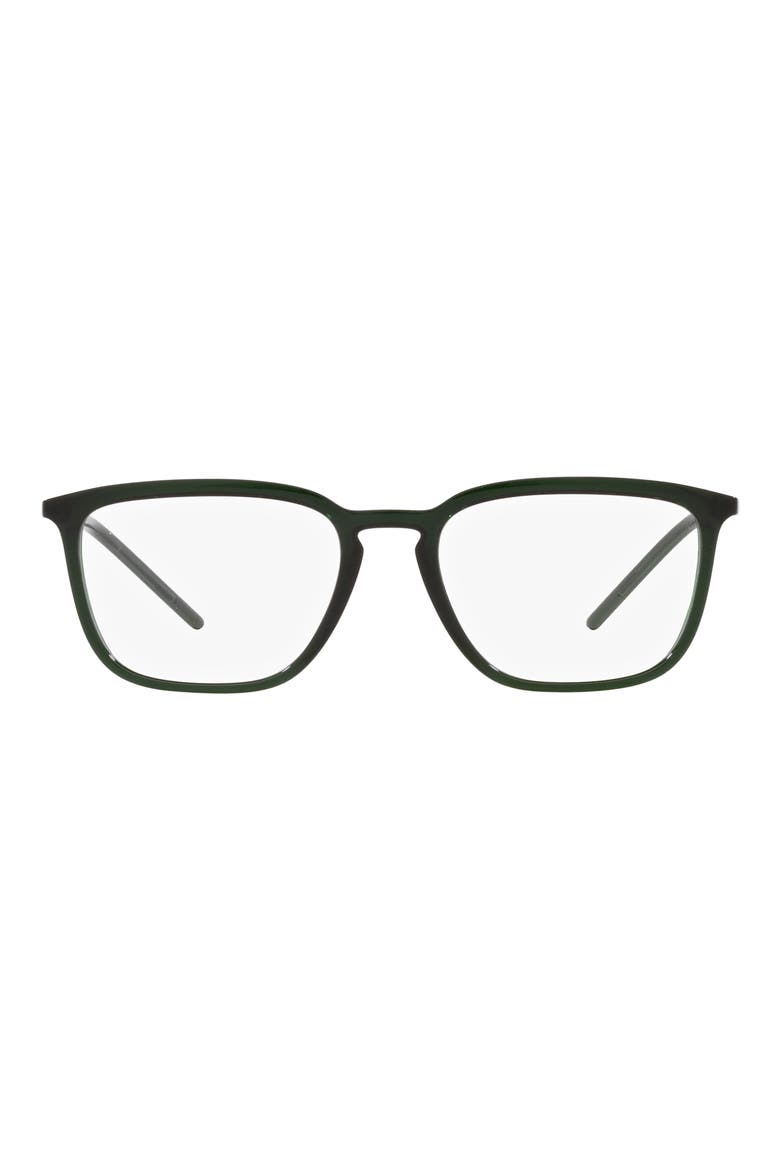 54mm Square Optical Glasses, Main, color, TRNPRT GRN
