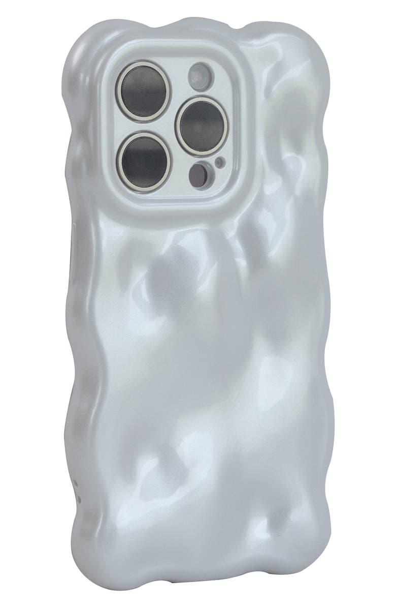 Auramma Pearly Bubbles iPhone 14 Pro Max Case, Alternate, color, White