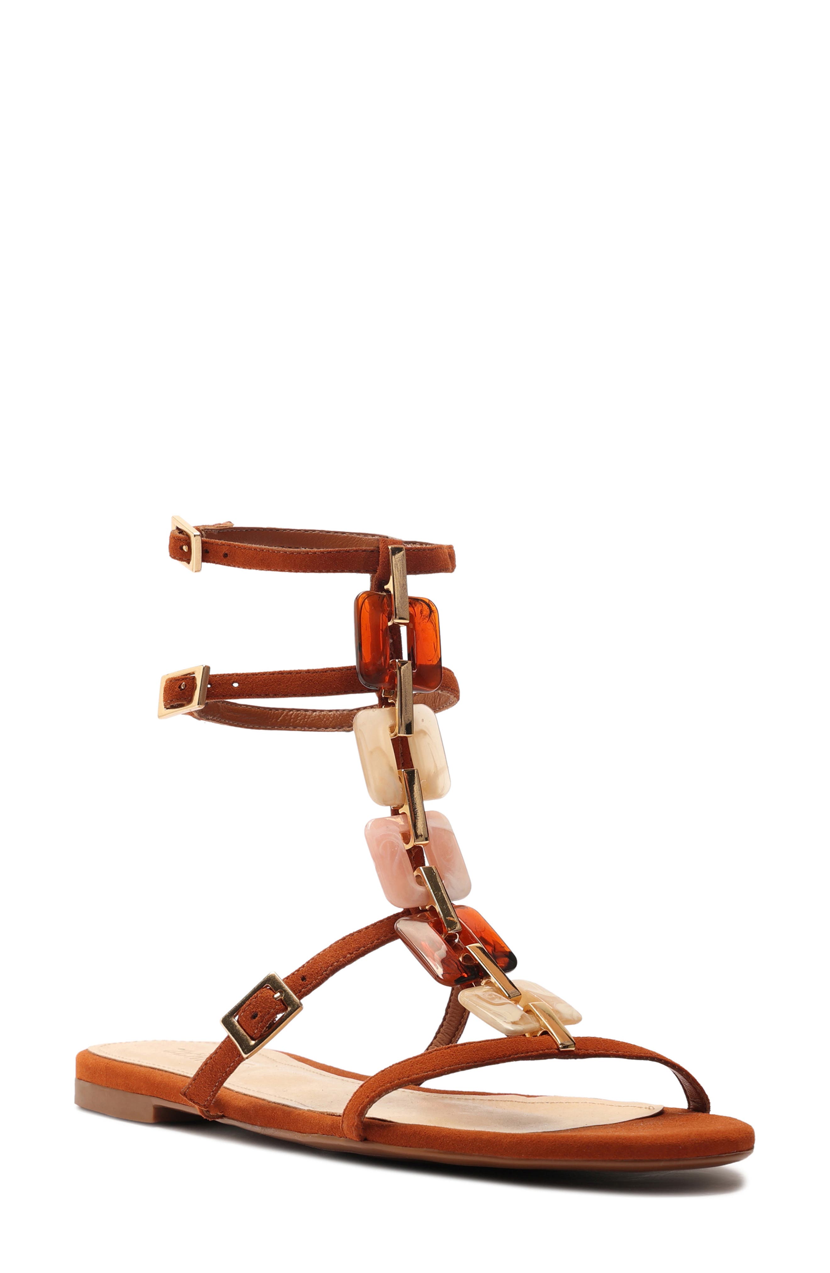 Schutz Cassandra Embellished Sandal, Main, color, 