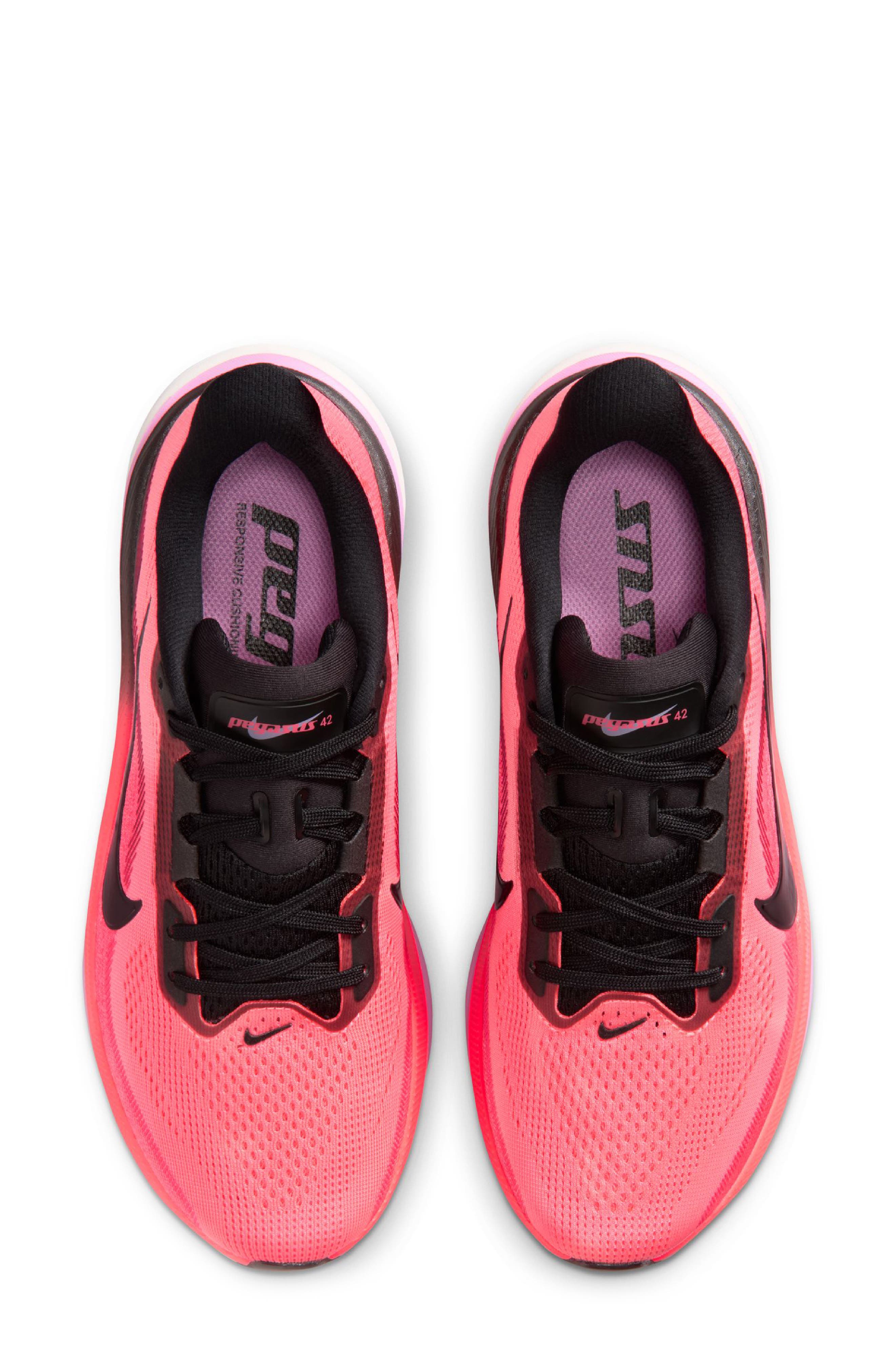 Nike Pegasus 42 Running Shoe, Alternate, color, Lava/ Black/ Crimson/ White