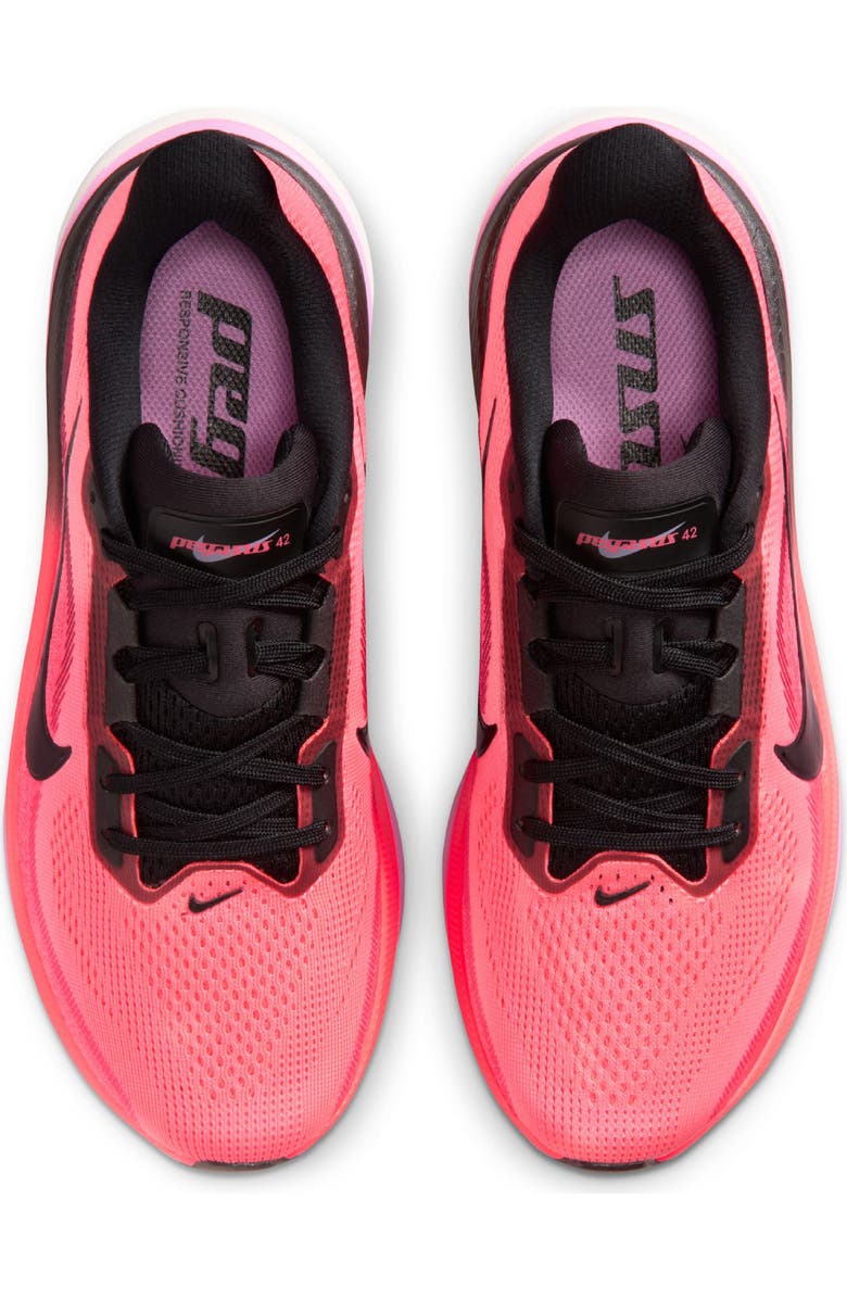 Nike Pegasus 42 Running Shoe, Alternate, color, Lava/ Black/ Crimson/ White