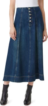 【AAKE】TENTEN DENIM MIDI SK Karen Kane Stretch Denim Midi Skirt | Dillard's