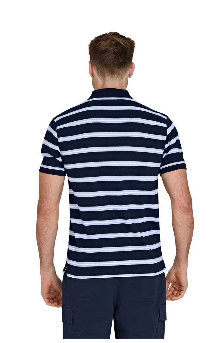 Raging Bull Triple Stripe Birdseye Polo, Alternate, color, Navy