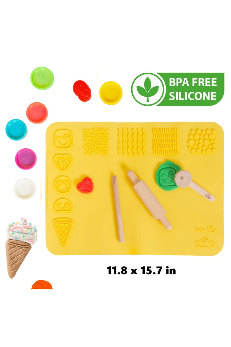 School Desk Set, Wooden Chair, 6 Colors, Apron, Tools, 3D Mat, Kids 3+, Alternate, color, Multicolored