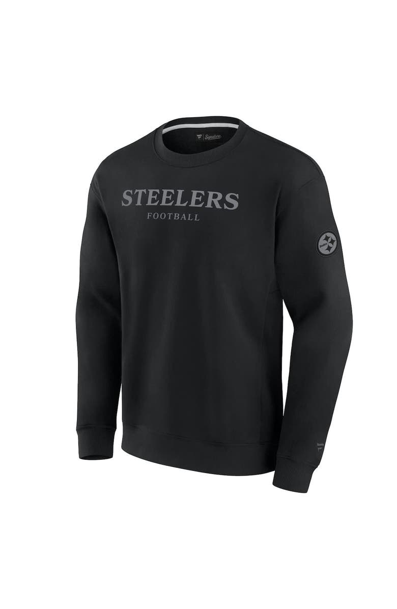 FANATICS Unisex Fanatics  Black Pittsburgh Steelers Elements Unlimited Fleece Pullover Sweatshirt, Alternate, color, 