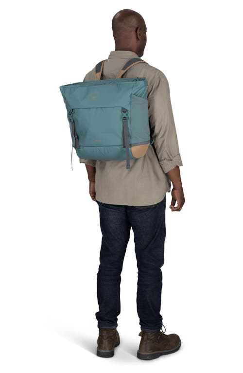 Osprey Daylite Large Tote Pack In Cascade Blue/latte Brown