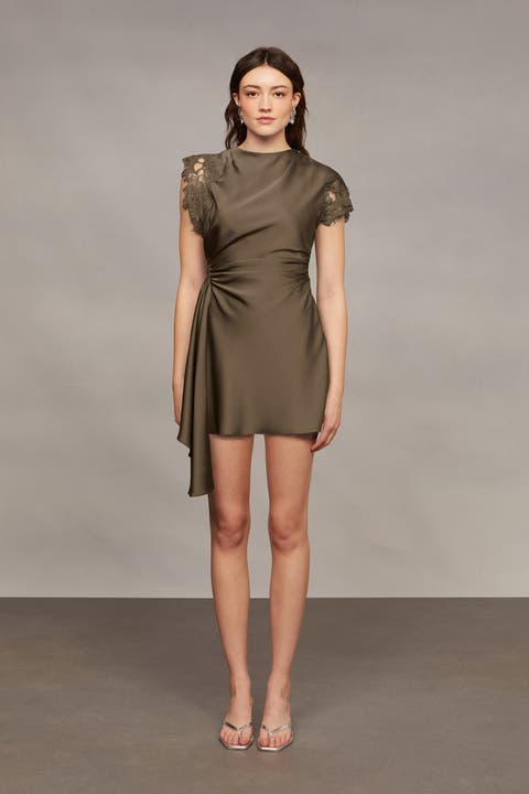 Zina Ruched Mini Dress