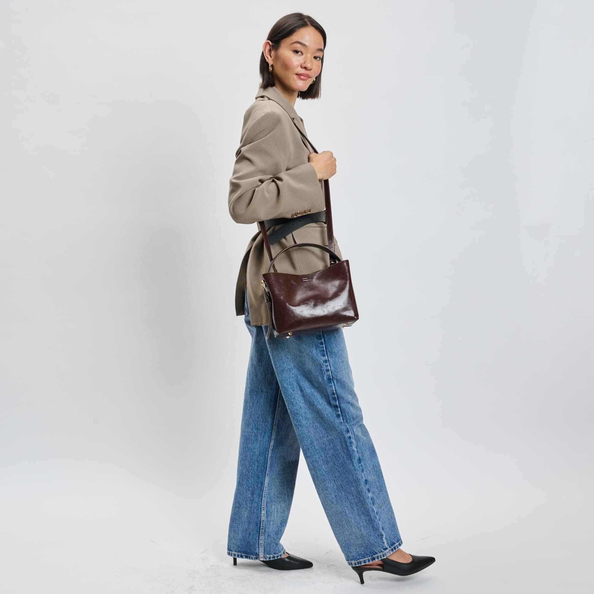 MODA LUXE Sophie Crossbody, Alternate, color, Chocolate