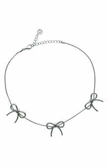 OLIVIA WELLES My Bow Collar Necklace
