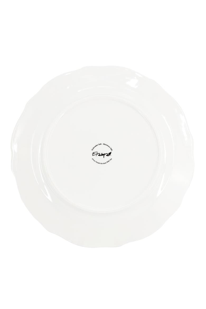 Henryi 6 Piece 10.6 Inch Porcelain Dinner Plate Set, Alternate, color, White