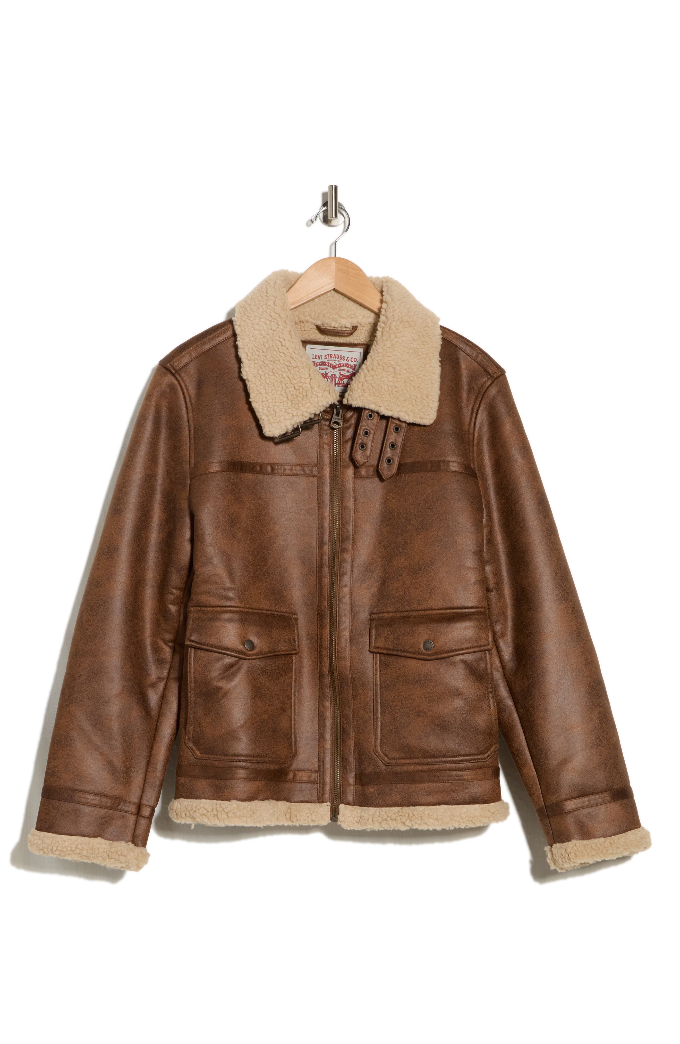 Levi's Faux Shearling Aviator Rancher Jacket