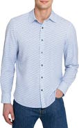 CONSTRUCT Slim Fit Gem Geo Performance Long Sleeve Shirt