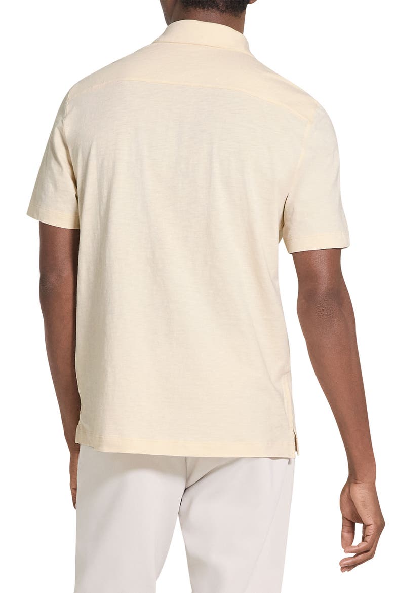 Noran Short Sleeve Knit Button-Up Shirt, Alternate, color, SEASHELL - UDS